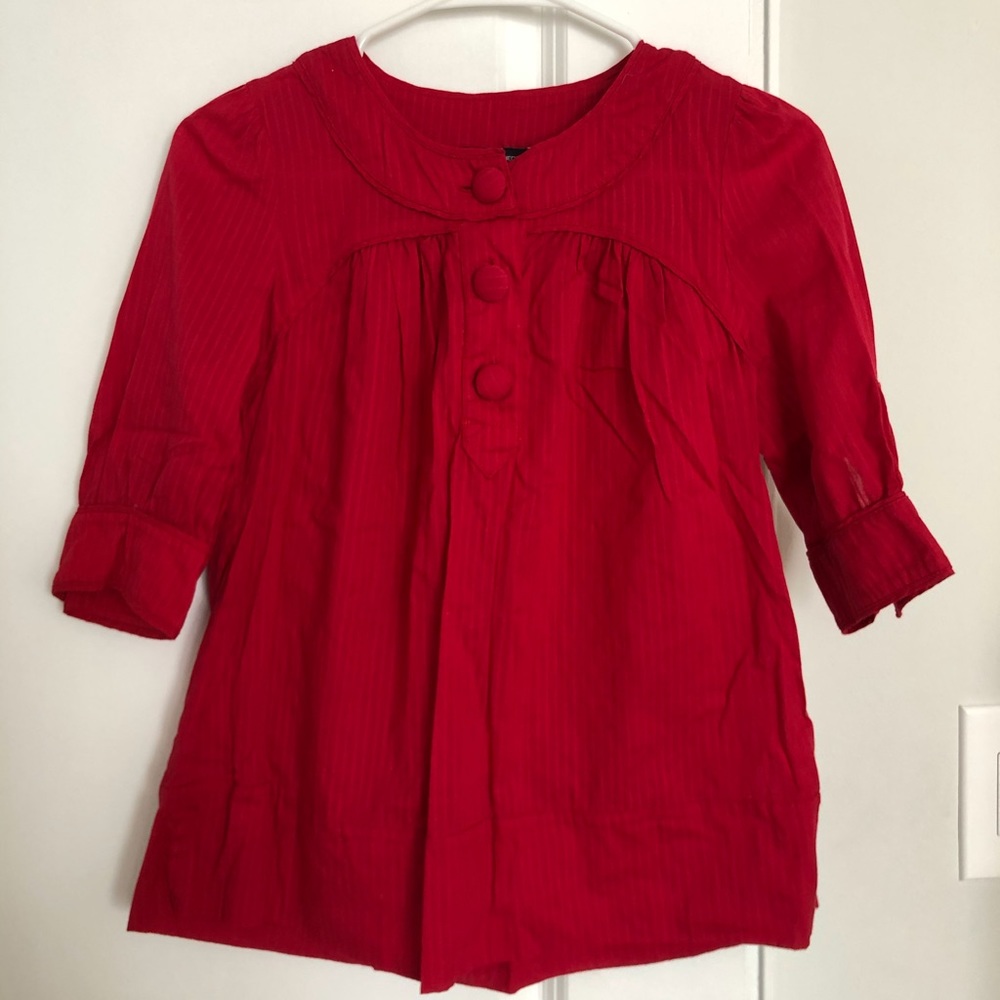 French Connection Cotton Poplin Swing Top